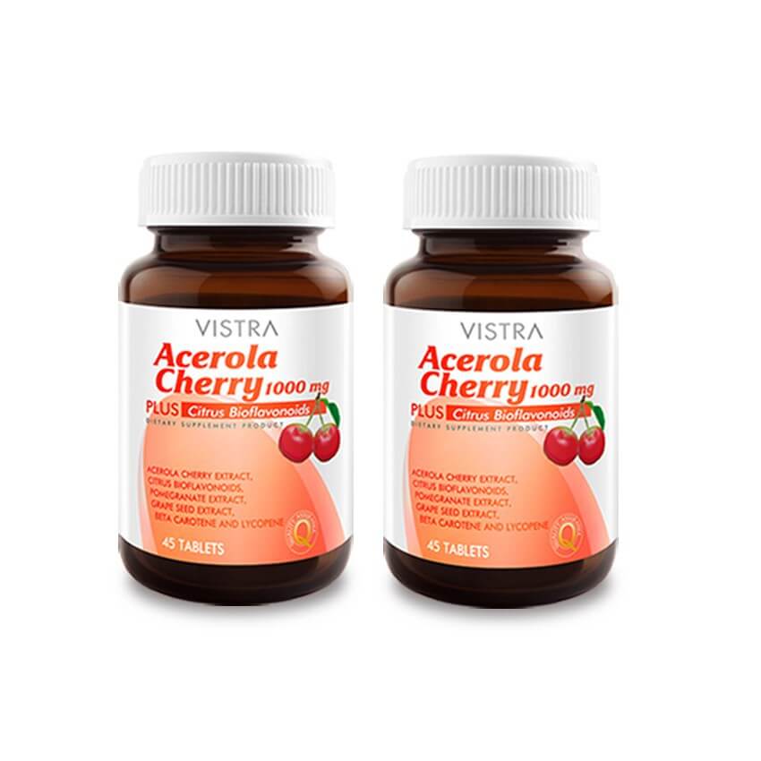 อาหารเสริมต้านหวัด VISTRA Acerola Cherry 1000 mg