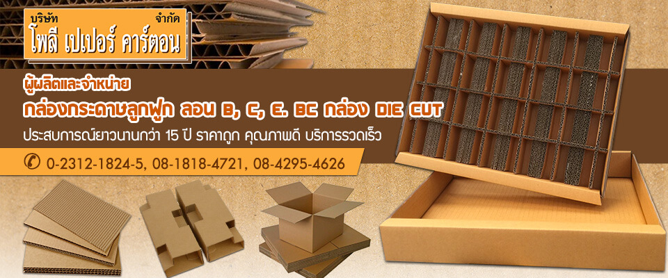 โรงงานผลิตกล่องกระดาษ Poly paper carton ,Ltd