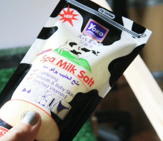 Yoko Spa Milk Salt สครับขัดผิวขาว