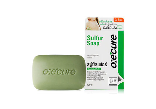 Oxe’cure Sulfur Soap สบู่รักษาสิวที่หลัง
