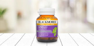 Blackmores Ginkgo แบลคมอร์ส กิงโก (สารสกัดจากใบแป๊ะก๊วยชนิดเม็ด)