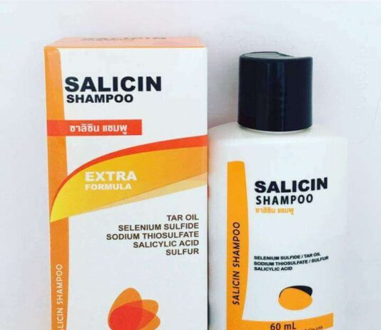 Salicin shampoo แชมพูสะเก็ดเงิน