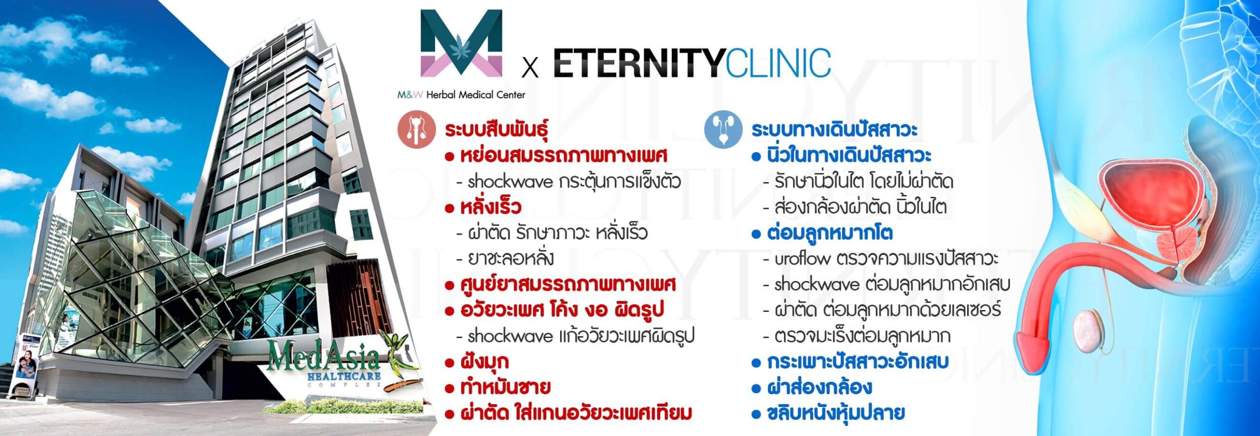 Eternity Clinic – สมรรถภาพทางเพศ ระบบทางเดินปัสสาวะ