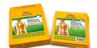 แผ่นแปะหลัง Tiger Balm Medicated Plaster-HR Cool