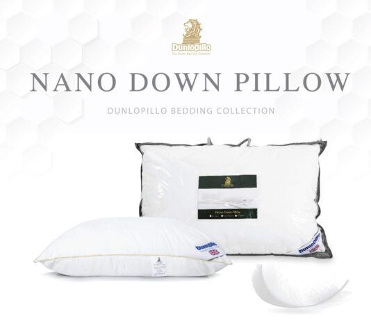 หมอนหนุนขนห่านเทียม Dunlopillo รุ่น Nano Down