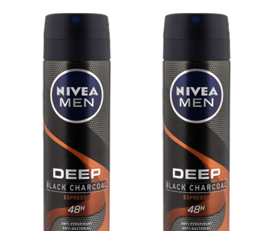 สเปรย์ ดับกลิ่นตัว Nivea Men Deep Black Charcoal Spray