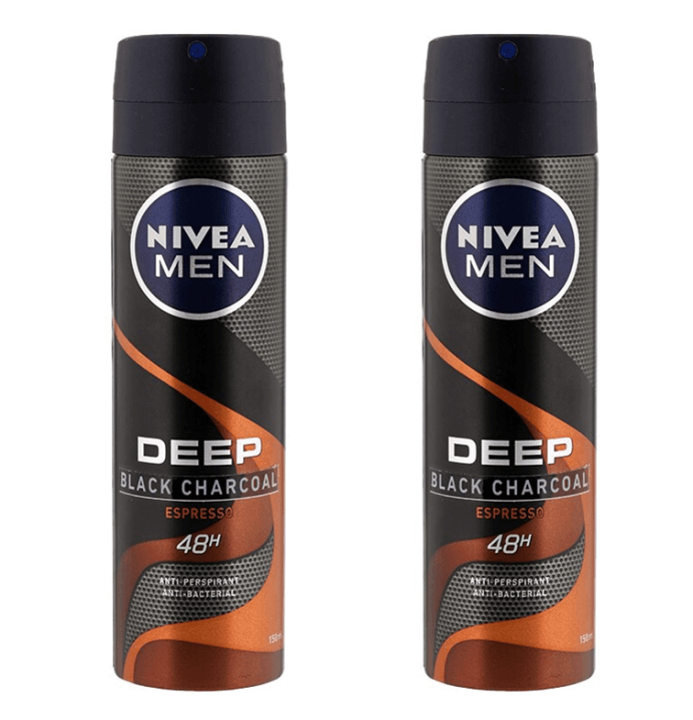 สเปรย์ ดับกลิ่นตัว Nivea Men Deep Black Charcoal Spray