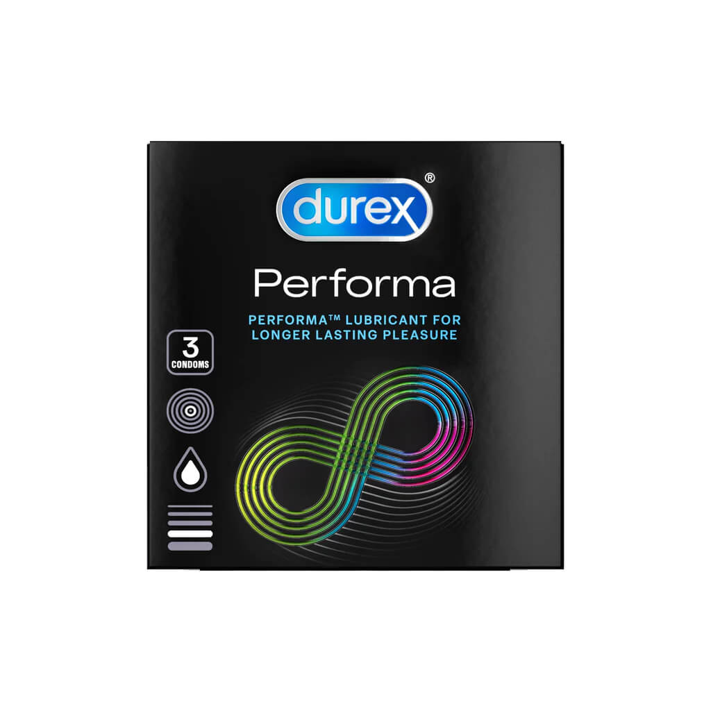 Durex Performa คือรุ่นถุงยางอนามัยที่มีเอกลักษณ์ด้านการช่วยชะลอการหลั่ง