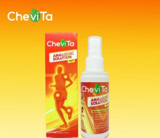 Chevita สเปรย์แก้ปวดกล้ามเนื้อ สูตรเย็น สูตรร้อน ลดอาการอักเสบ