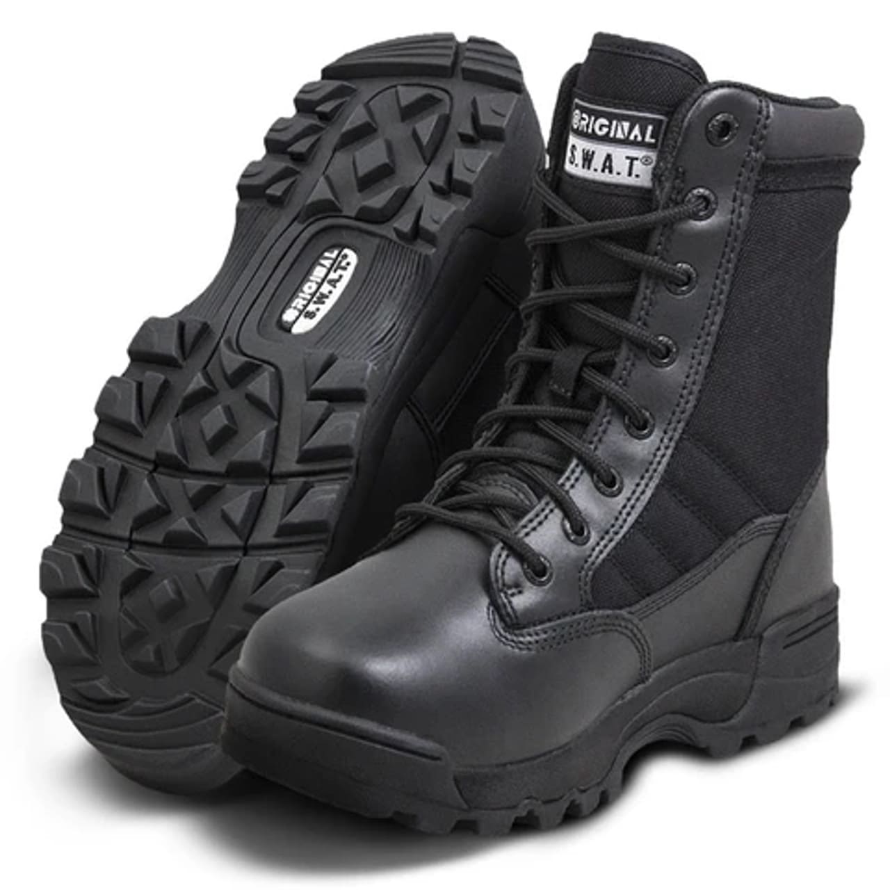 SWAT Combat Boots Black รองเท้าตำรวจ การดีไซน์ตัวรองเท้าให้ความรู้สึกเบาสบาย